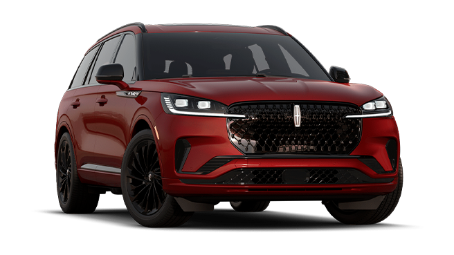 Datos técnicos de Diseño de la Camioneta SUV de lujo Lincoln Aviator 2026 versión Black Jet
